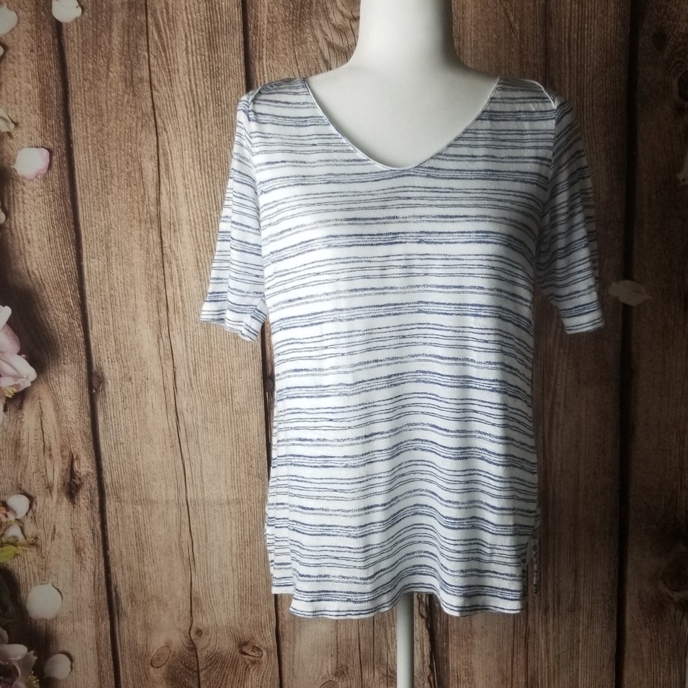 Love linen J.Jill   striped top  size SP